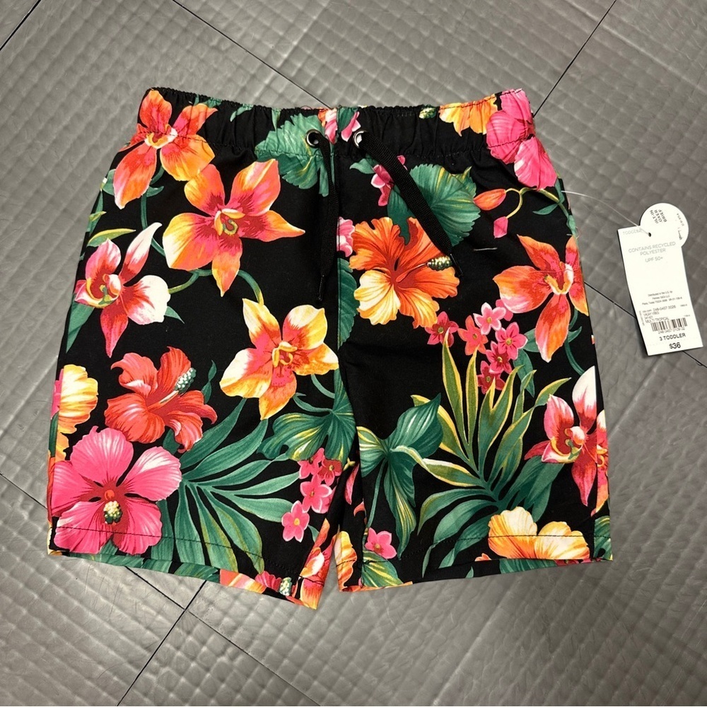 OASIS BOYS 3T BUILT IN BOXER SWIM TRUNKS TRIPICAL NEW